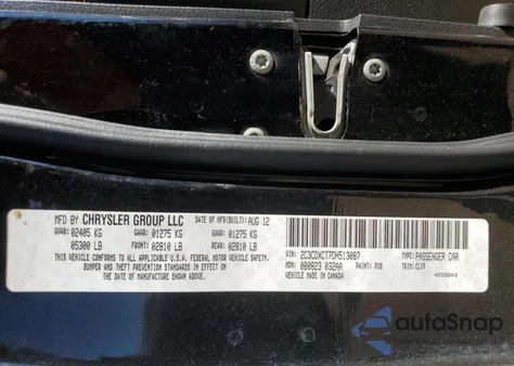 2013 Dodge Charger R/T from USA, damaged, VIN 2C3CDXCT7DH513087